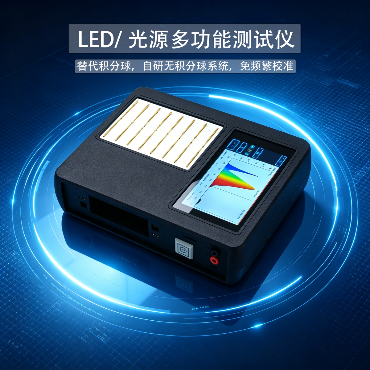 LED灯珠万用表2835emc灯板cob灯条光源替代积分球专业光谱测试仪